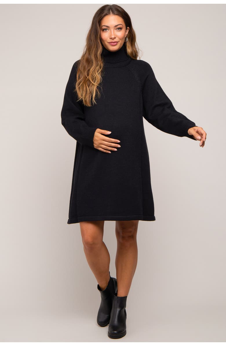 PinkBlush Turtleneck Long Sleeve Sweater Dress, Alternate, color, 