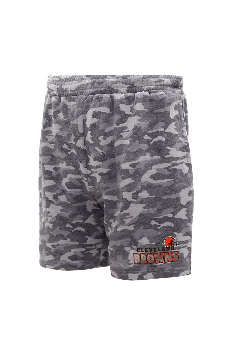 CONCEPTS SPORT Men's Concepts Sport  Charcoal Cleveland Browns Biscayne Camo Shorts, Alternate, color, Charcoal
