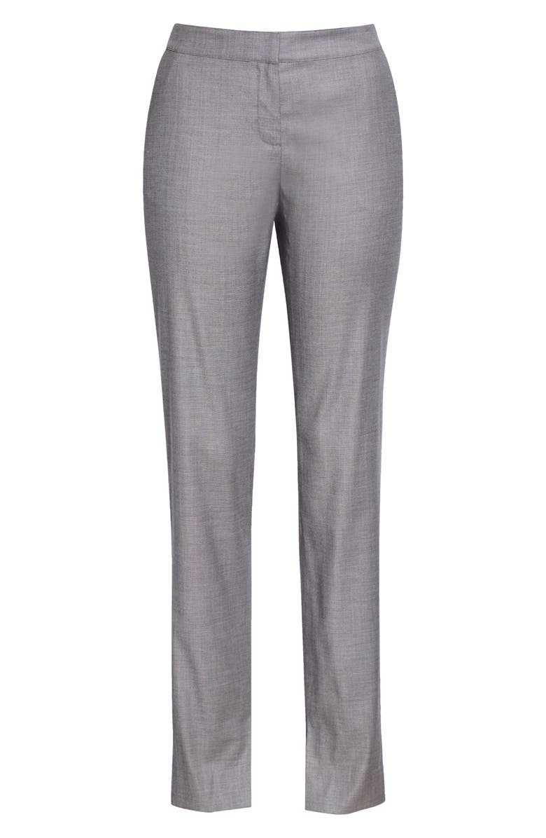 Lafayette 148 New York Waldorf Slit Hem Slim Pants, Alternate, color, 