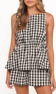 Petal & Pup Rory Gingham Cotton Peplum Tank