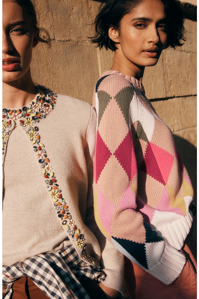 Argyle Cotton Sweater, Alternate, color, MUTLI ARGYLE