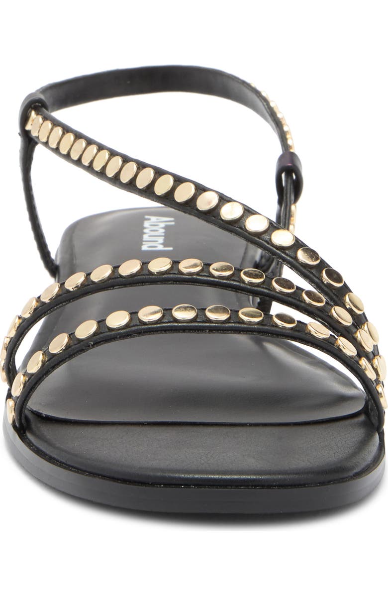 Abound Rora Flat Stud Sandal, Alternate, color, Black