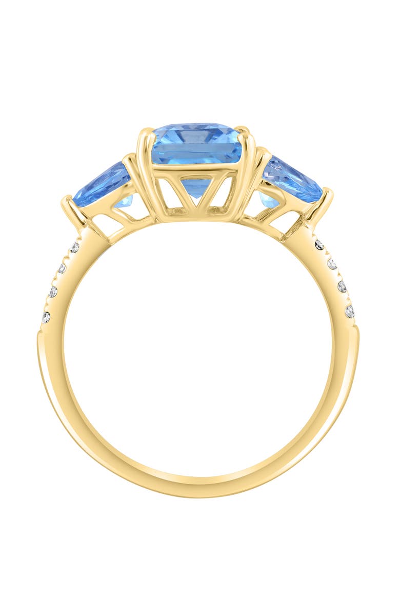 EFFY Blue Topaz & Diamond Ring, Alternate, color, Blue