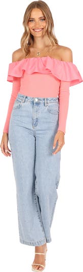 Cloe Popover Off the Shoulder Top