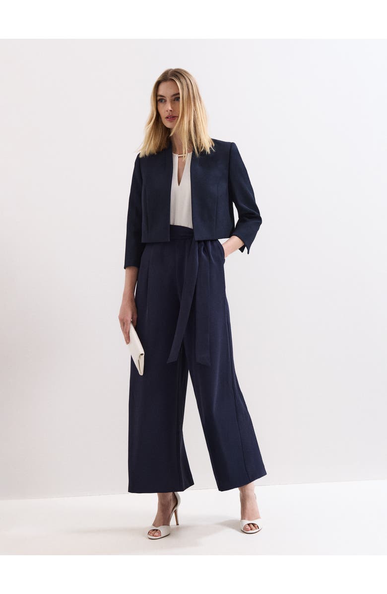 Phase Eight Catherine Cropped 3/4 Sleeve Jacket, Alternate, color, Navy