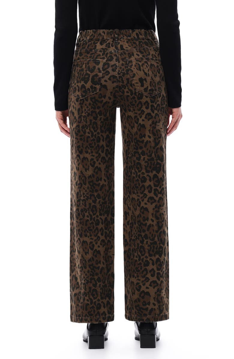 Bayeas High Waist Print Straight Leg Jeans, Alternate, color, 