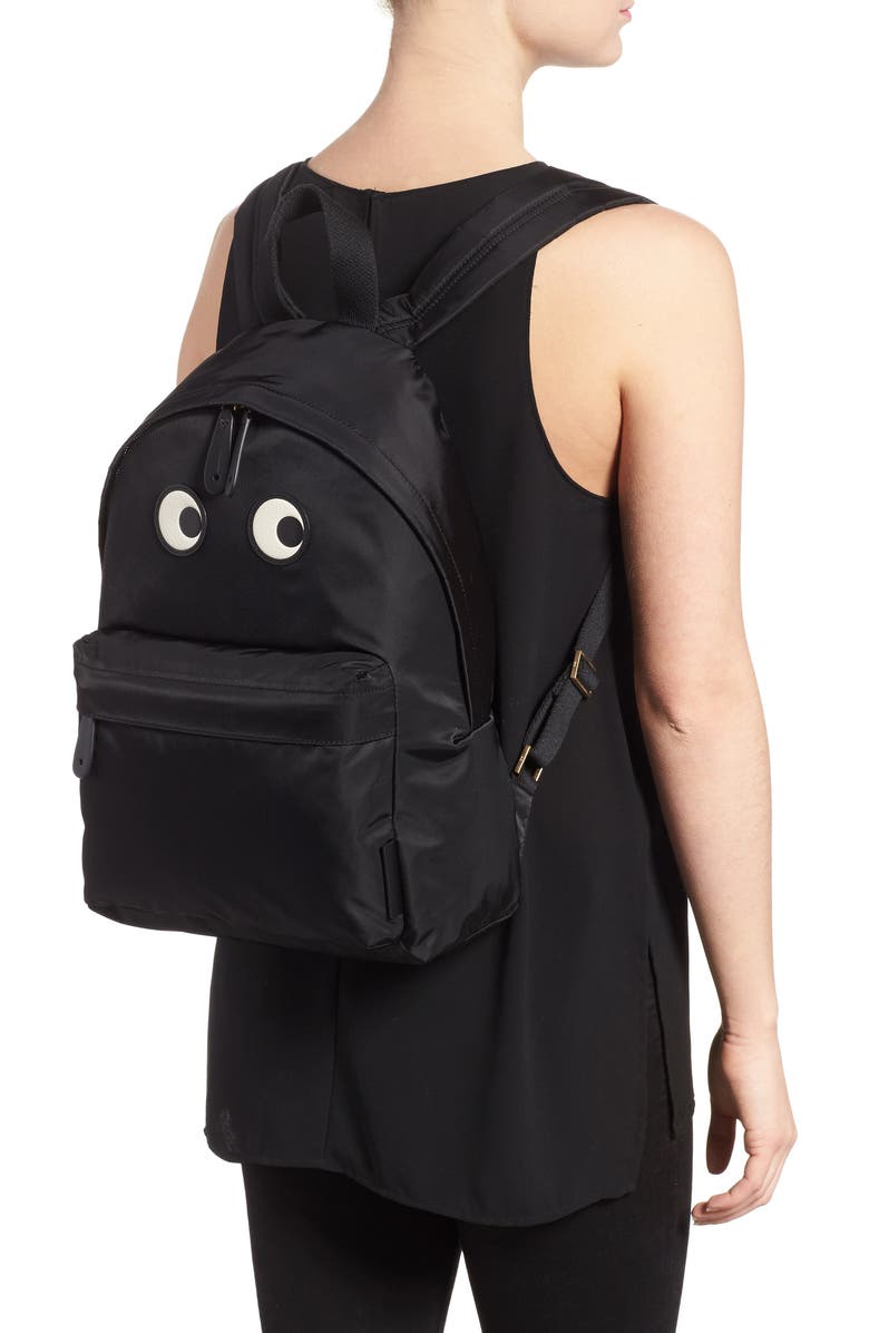 Anya Hindmarch Eyes Nylon Backpack, Alternate, color,
