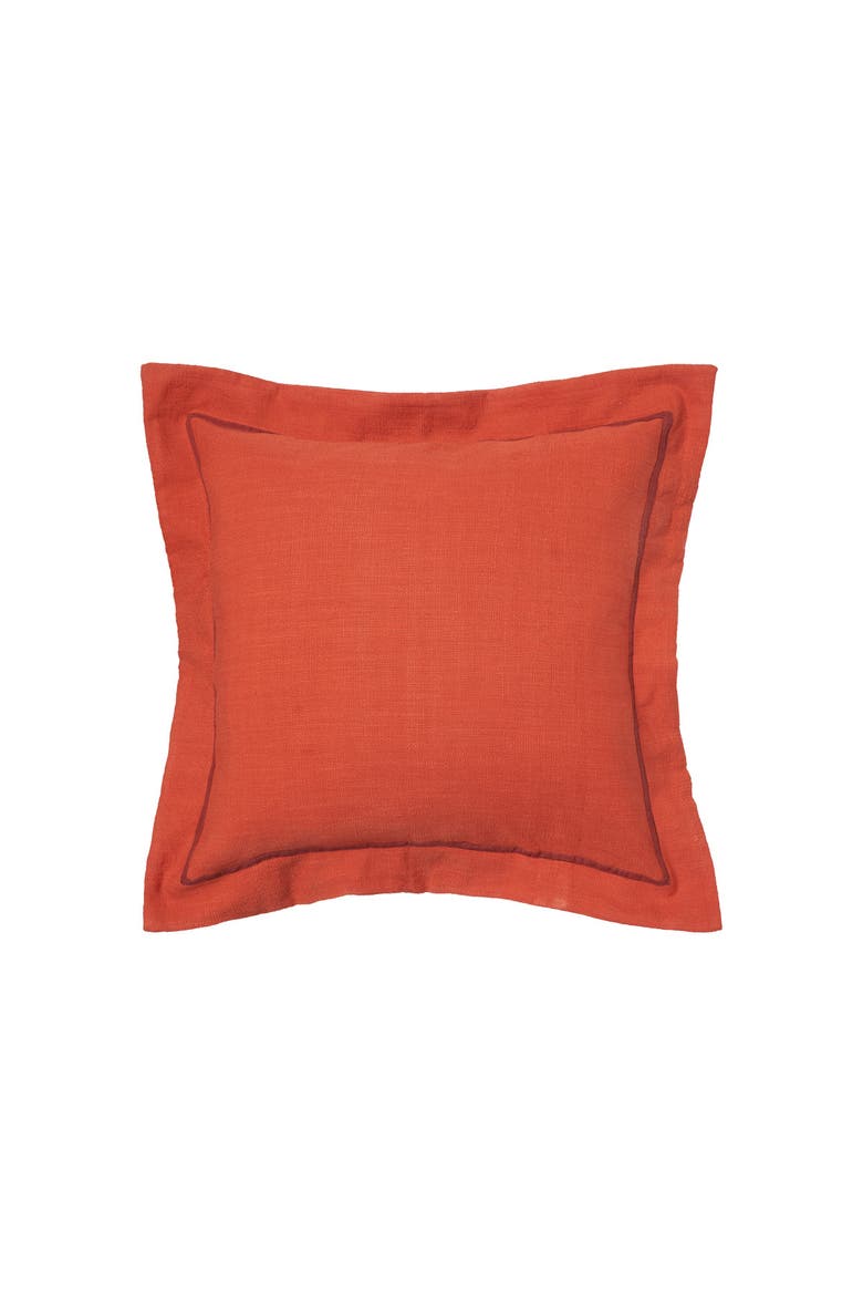 Flange Pillow, Main, color, Orange