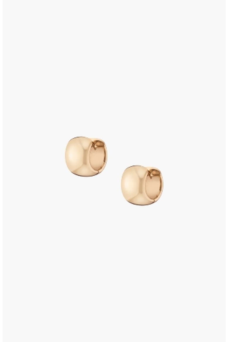 Chunky Huggie Earrings, Main, color, Yellow Gold Vermeil