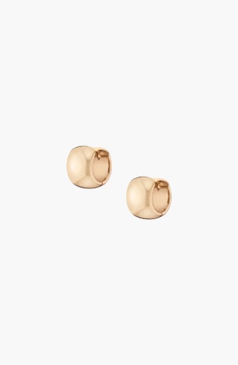 Chunky Huggie Earrings