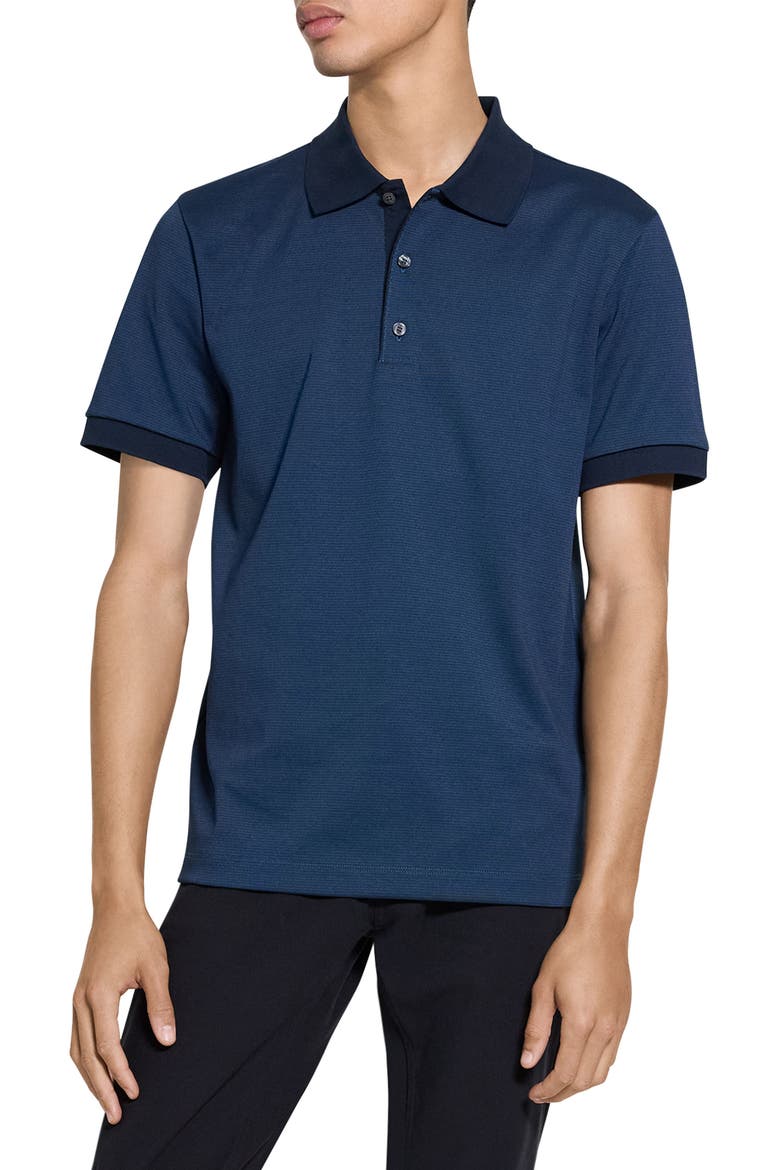 Geometric Jacquard Polo, Main, color, BALTIC MULTI