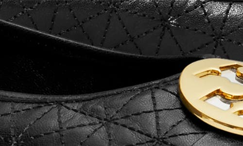 Tory Burch Claire Quilted Ballet Flat In Animal Print