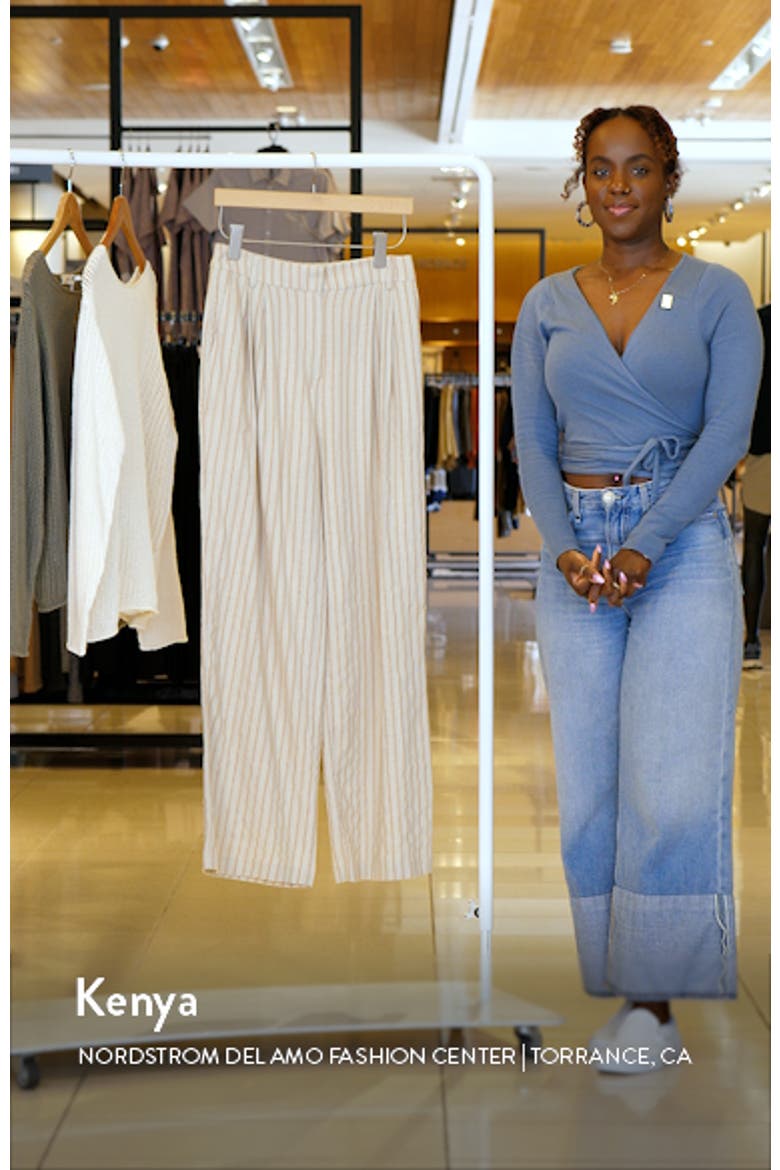 Stripe Wide Leg Pants video