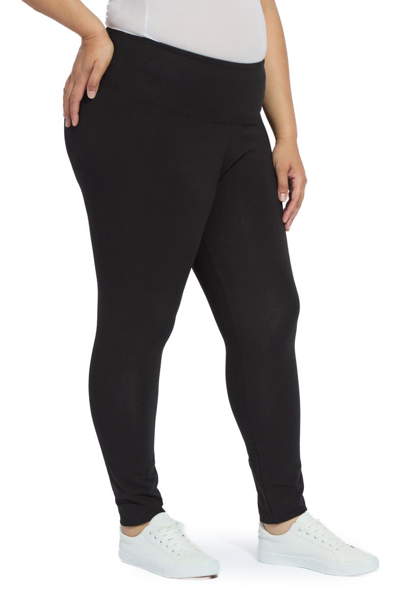 'Lyssentials Flattering Leggings, Alternate, color, BLACK