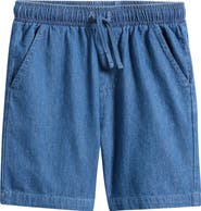 MILES THE LABEL Kids' Cotton Chambray Shorts