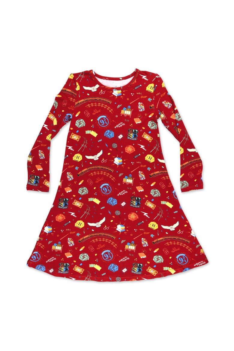 Kids' Hogwarts Express Short Sleeve Dress, Main, color, Hogwarts Express