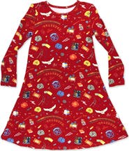 Bellabu Bear Kids' Hogwarts Express Short Sleeve Dress