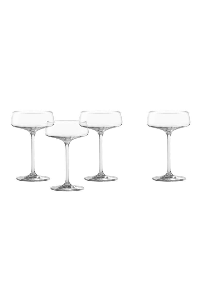 Sensa Set of 4 Coupé Cocktail Glasses, Main, color, CLEAR