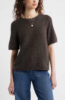 Treasure & Bond Relaxed Short Sleeve Sweater