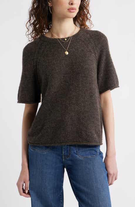 Treasure & Bond Relaxed Short Sleeve Sweater