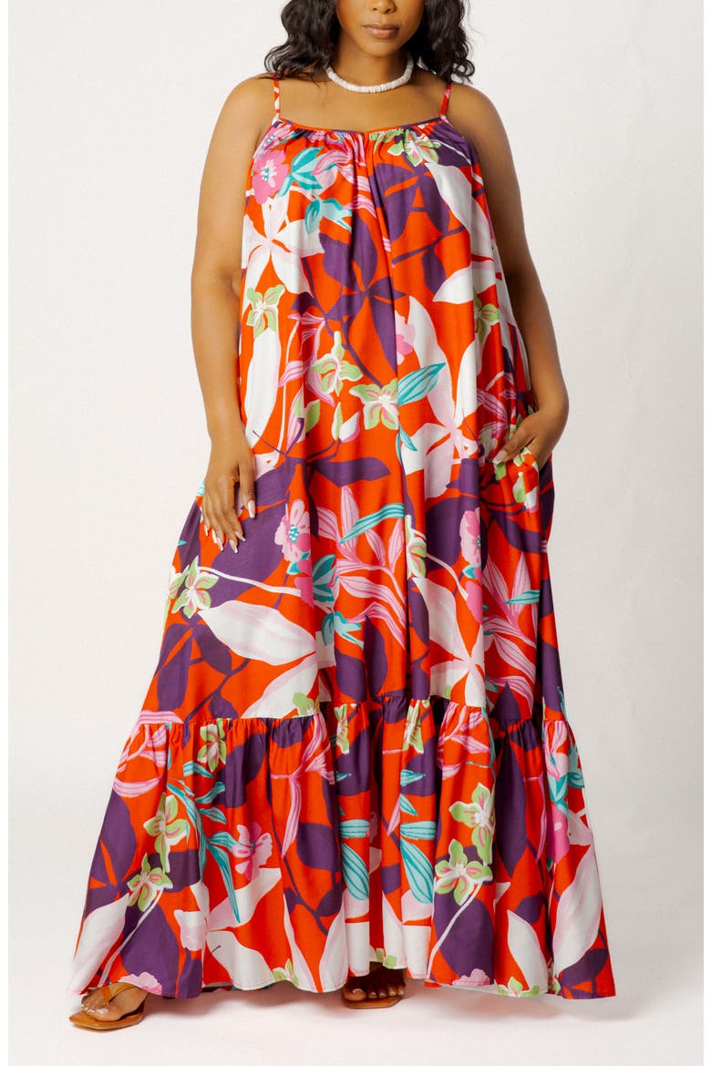 Floral Print Voluminous Maxi Dress video