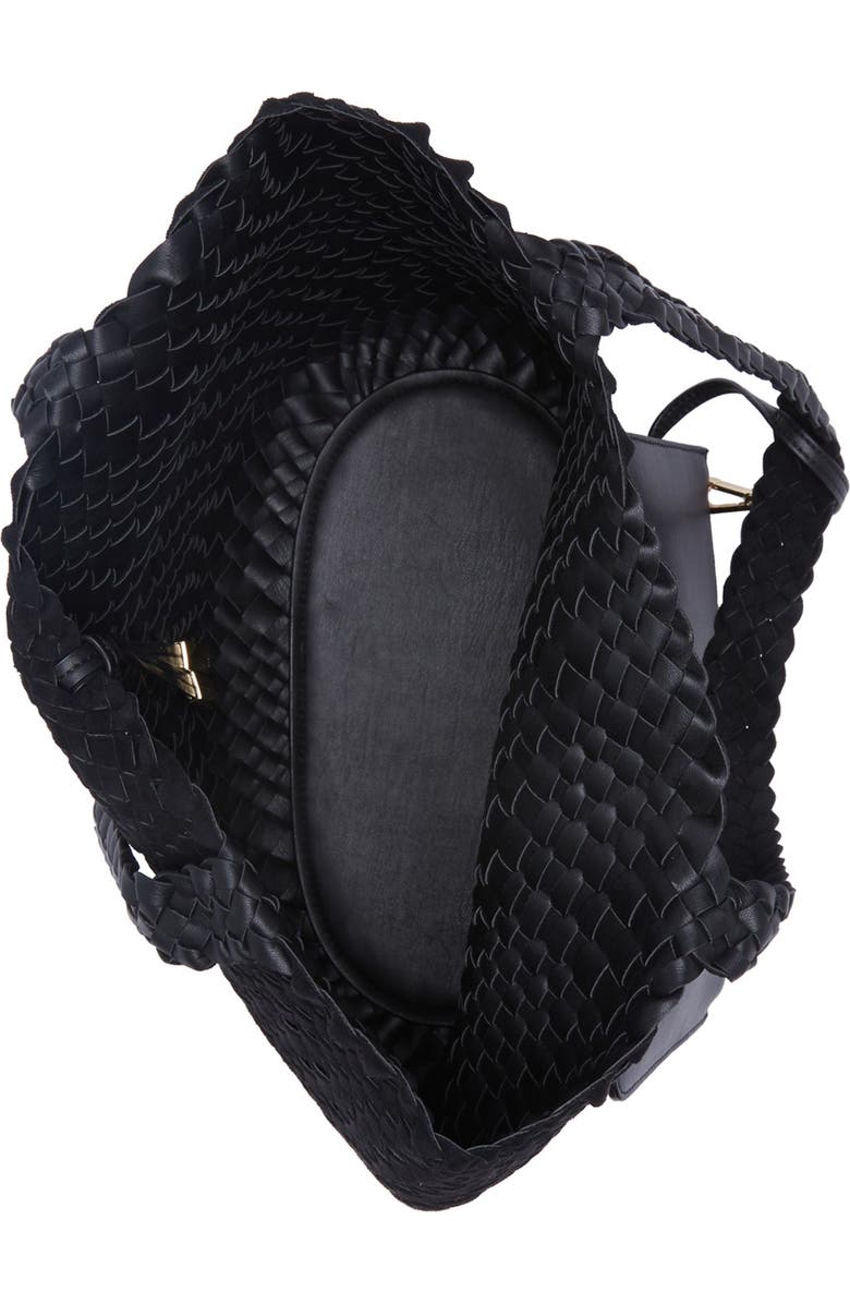 Calvin Klein Naomi Woven North/South Novelty Tote, Alternate, color,