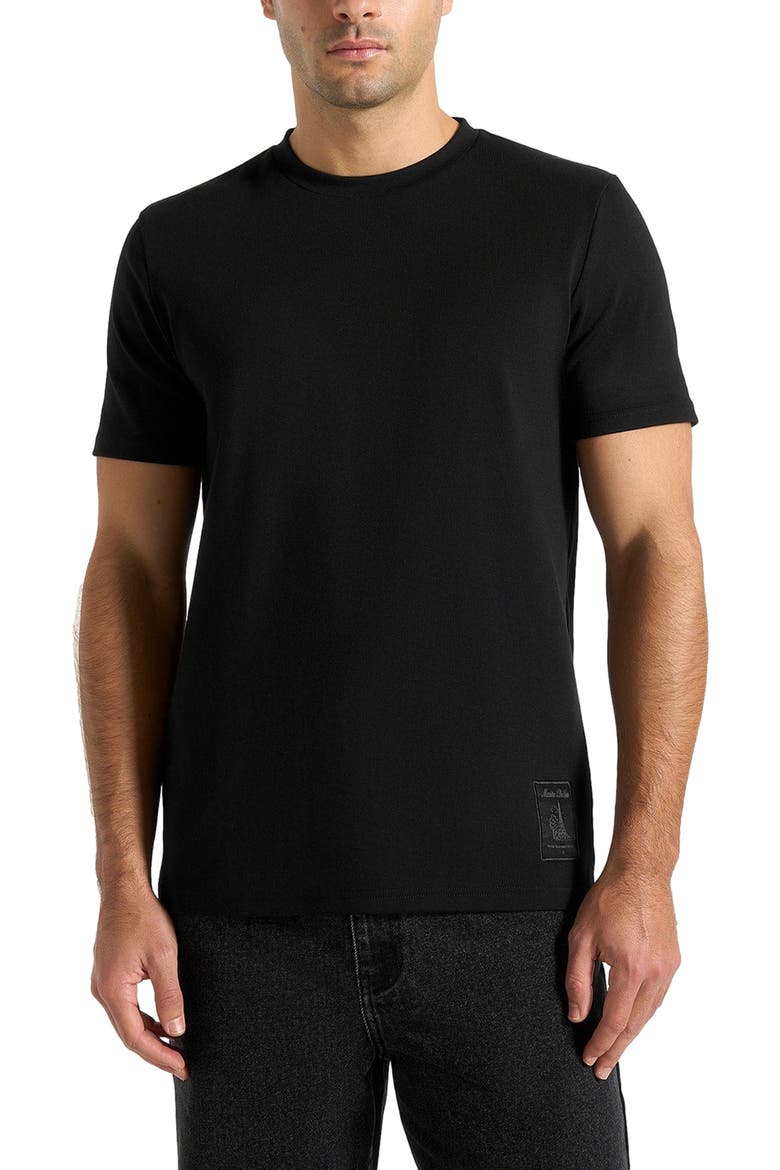 Regular Fit Cotton T-Shirt, Alternate, color, Black