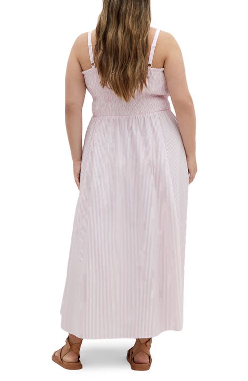 City Chic Vacation Stripe Sleeveless Maxi Dress