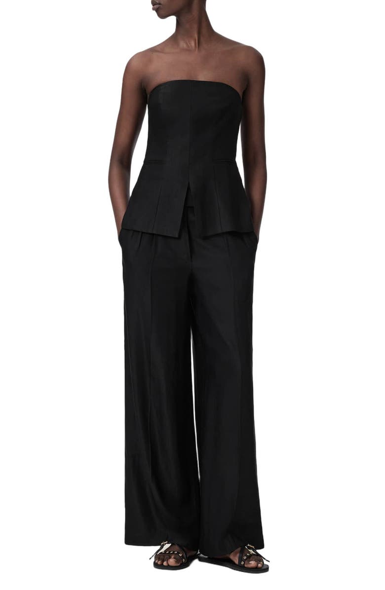AllSaints Charley Wide Leg Pants, Alternate, color, 