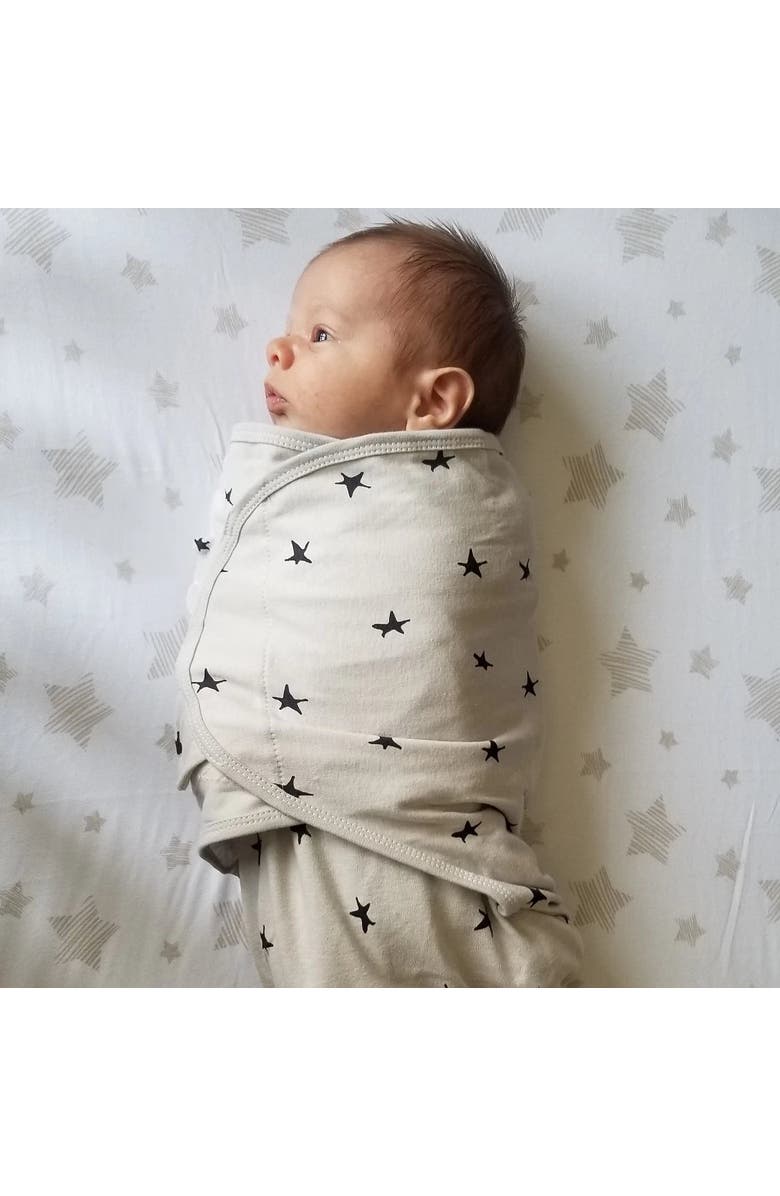 Ely's & Co. Adjustable Swaddle Blanket 3 Pack, Alternate, color, Grey Abstract