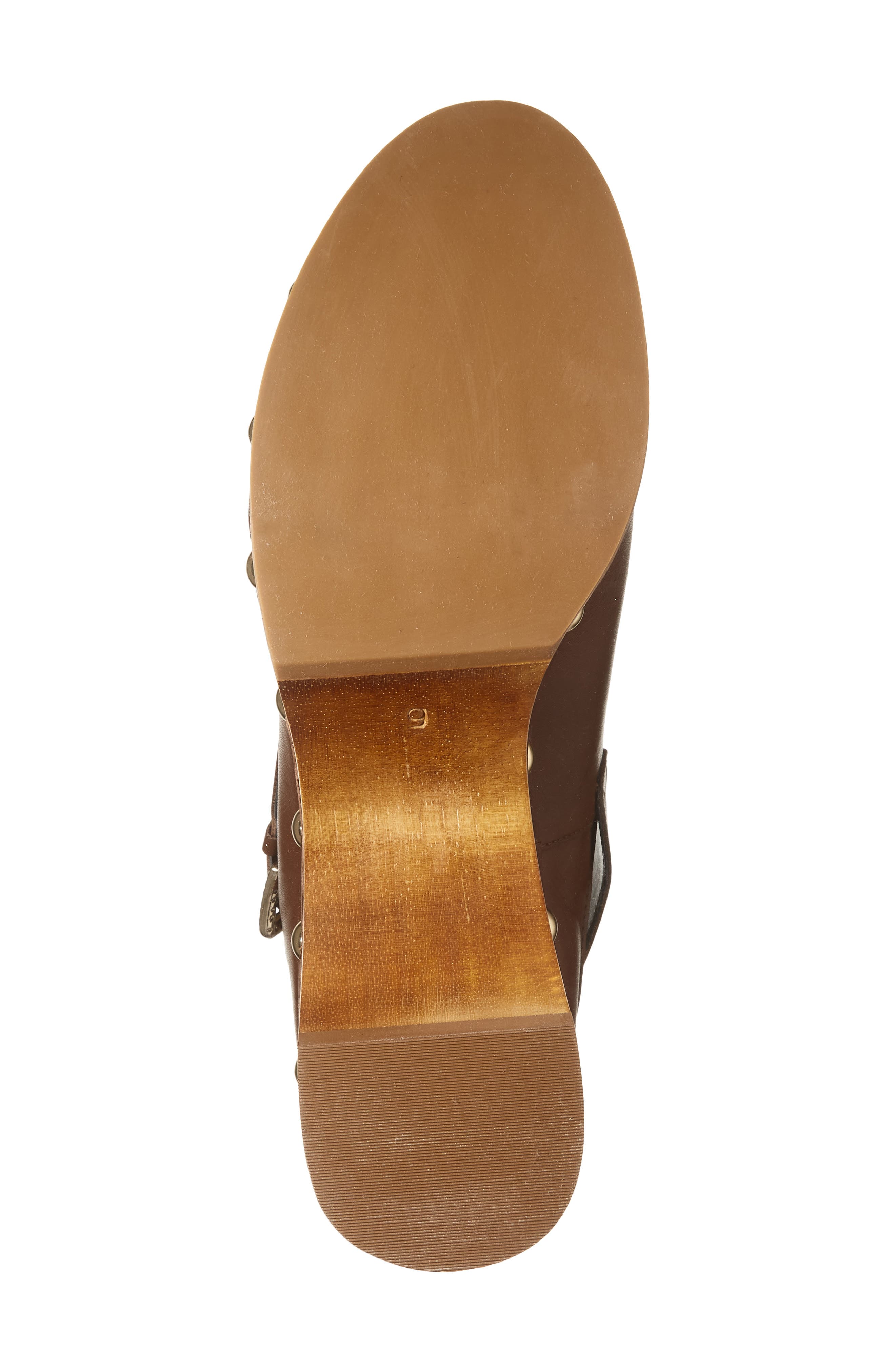 Dolce Vita Adelan Slingback Clog, Alternate, color, Brown Leather