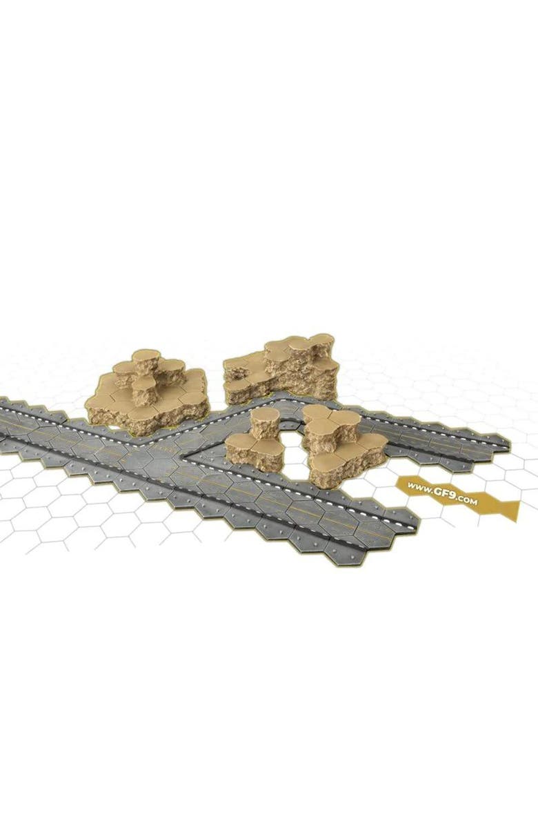 GF9 Hextech Trinity City Painted Highway Tiles, 10 Pieces, Alternate, color, 