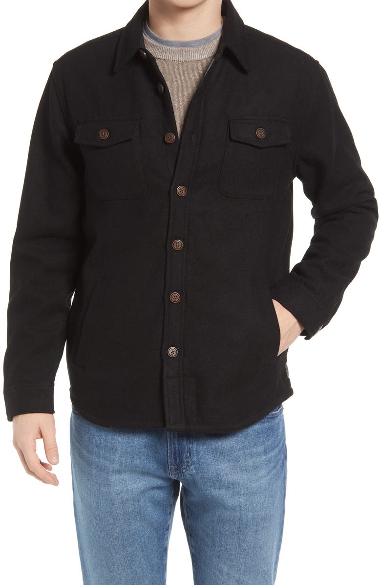 The Normal Brand Brightside Regular Fit Wool Blend Shirt Jacket, Alternate, color,