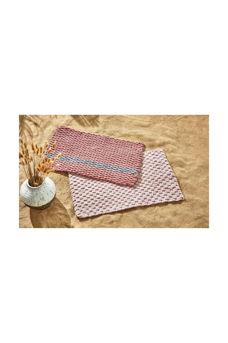 Handwoven Doormat, Alternate, color, Pink