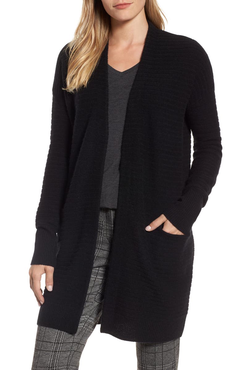 Halogen<sup>®</sup> Ribbed Cashmere Cardigan, Main, color, 