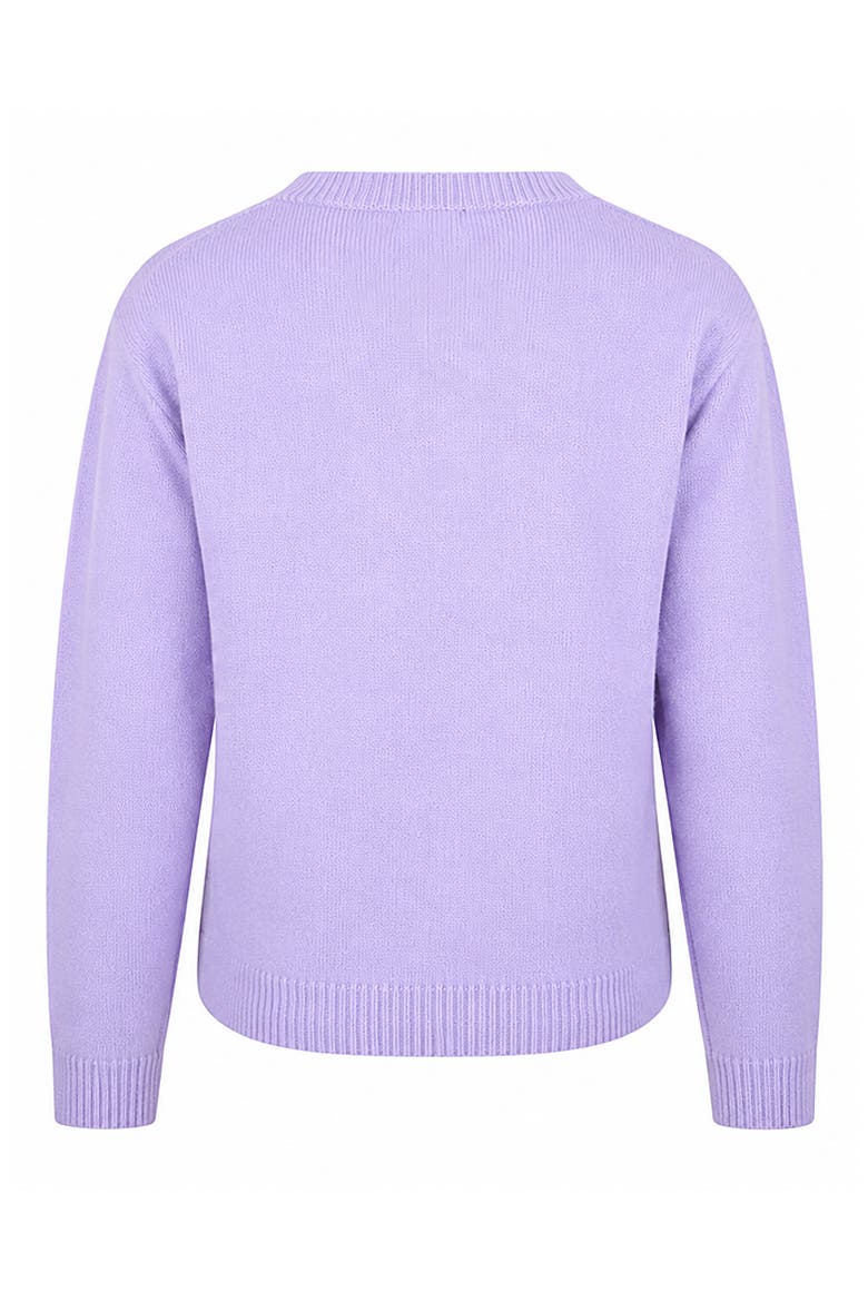 Kids' Spider Graphic Sweater, Alternate, color, PURPLE/ BLACK