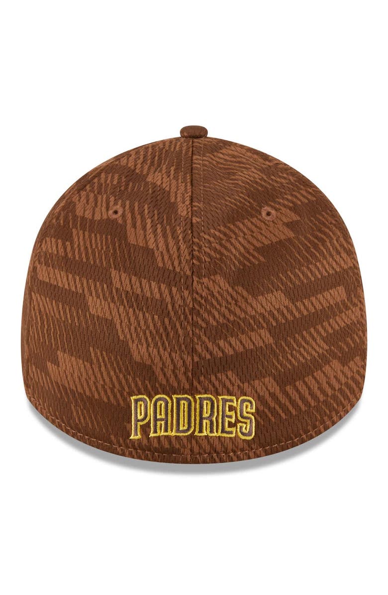 New Era Men's New Era Brown San Diego Padres 2025 MLB Clubhouse 39THIRTY Flex Hat, Alternate, color, Brown