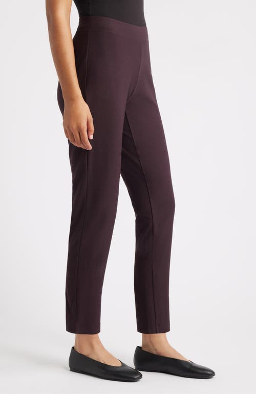Eileen Fisher Slim Ankle Pants In Purple