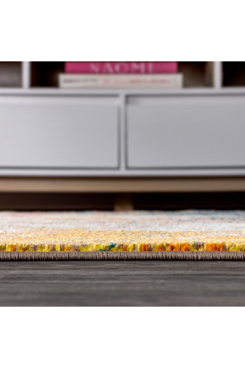 Contemporary POP Modern Abstract Area Rug, Alternate, color, Yellow/Multi
