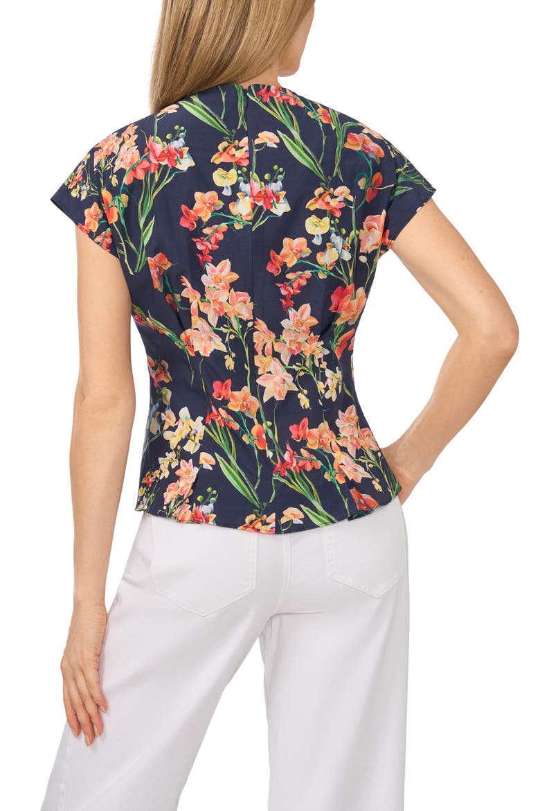 Alicia Floral Top, Alternate, color, EMERALD BERRY