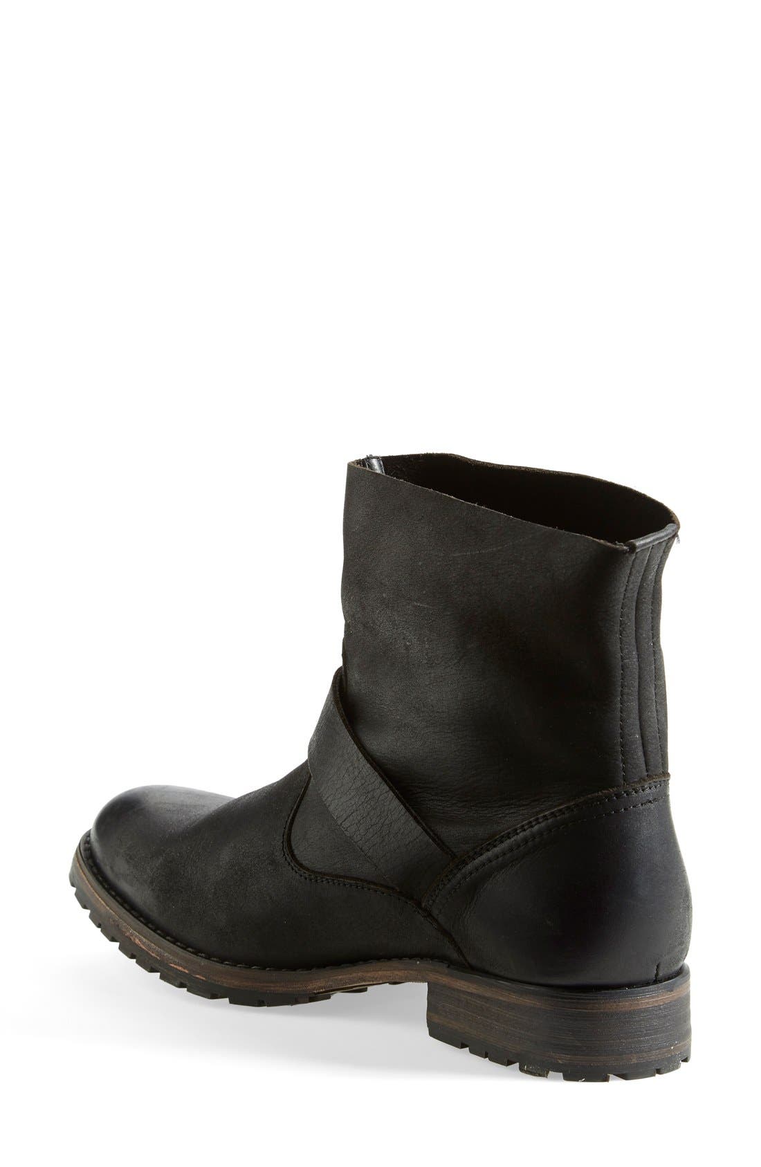 'Siesta' Moto Boot, Alternate, color, BLACK