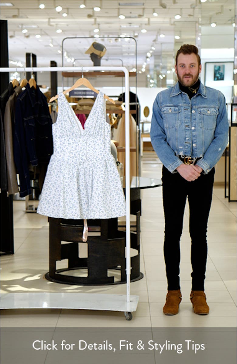 Fabrizia Floral Corset Minidress, sales video thumbnail