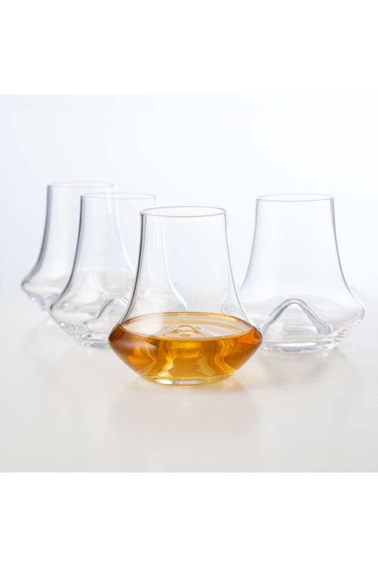 Whiskey Snifter Glasses - (250 ml/ 8.5 fl. oz) - Set of 4, Alternate, color, Clear
