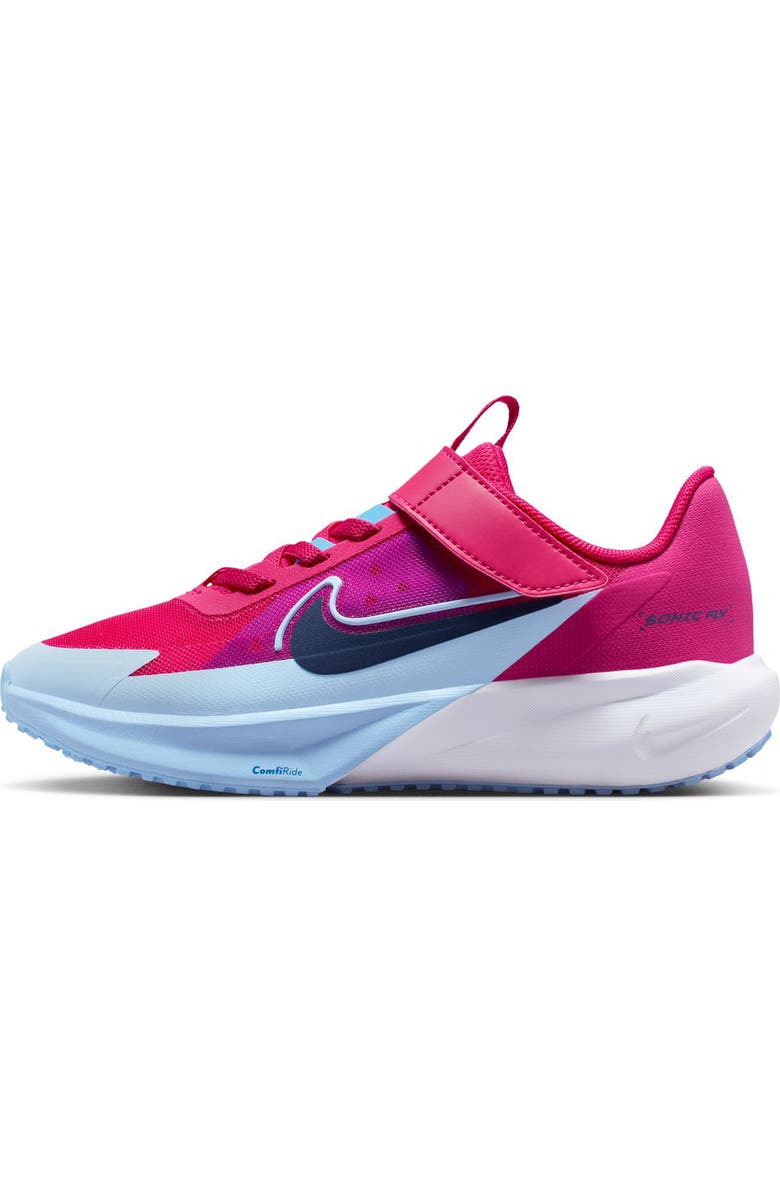 Nike Kids' Sonic Fly Running Shoe, Alternate, color, Pink/ Blue Void/ Blue