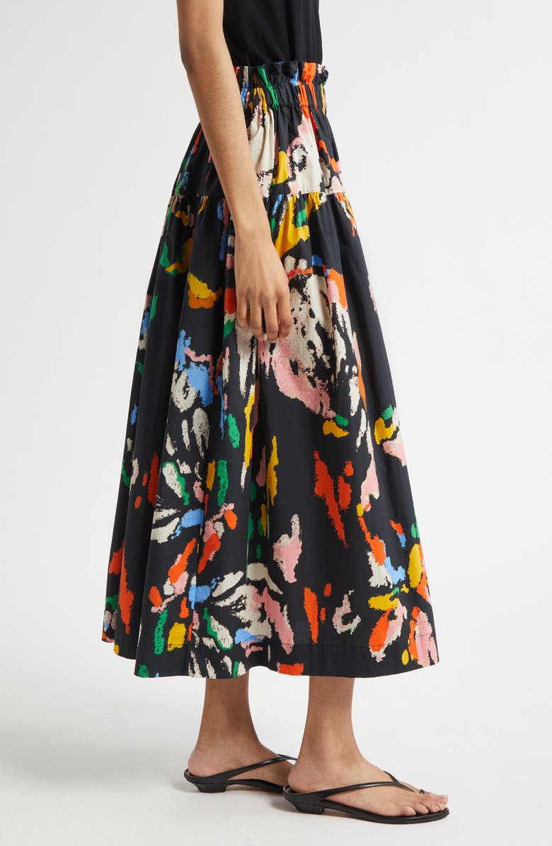 A.L.C. Jayden Print Maxi Skirt, Alternate, color, Black Multi