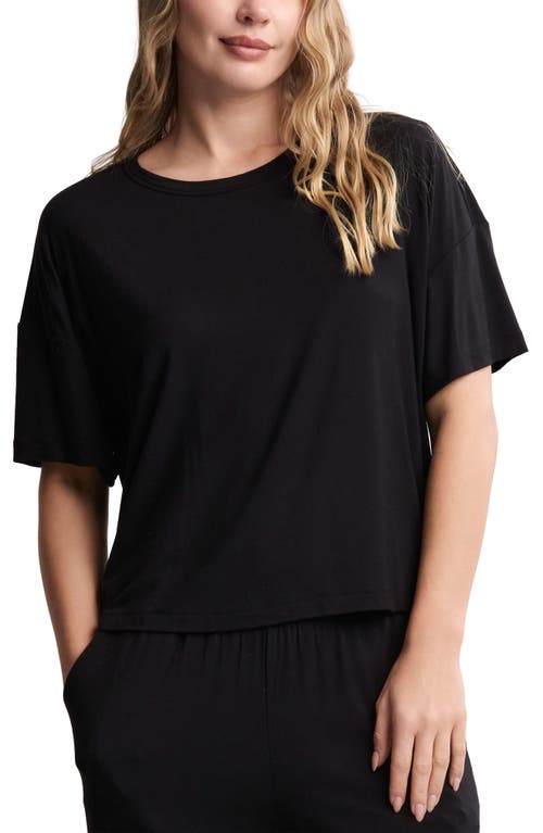 Barefoot Dreams Boxy Jersey T-shirt In Black