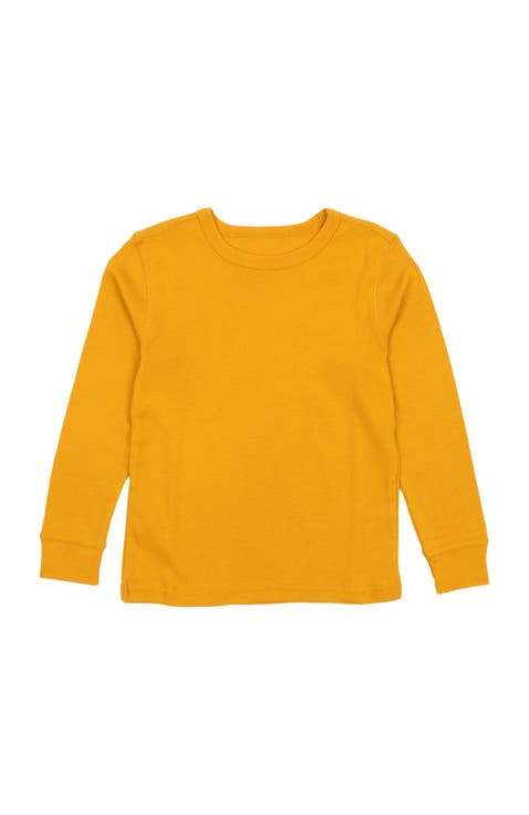 Kids Long Sleeve T-Shirt, 100% Cotton, Solid Colors