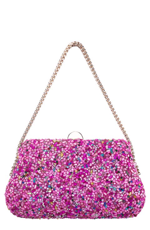 Cheer Embellished Clutch