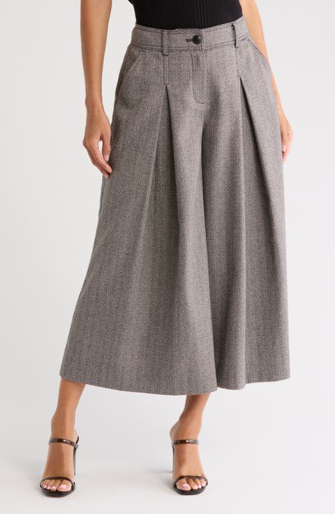 Wide Leg Cropped Pants