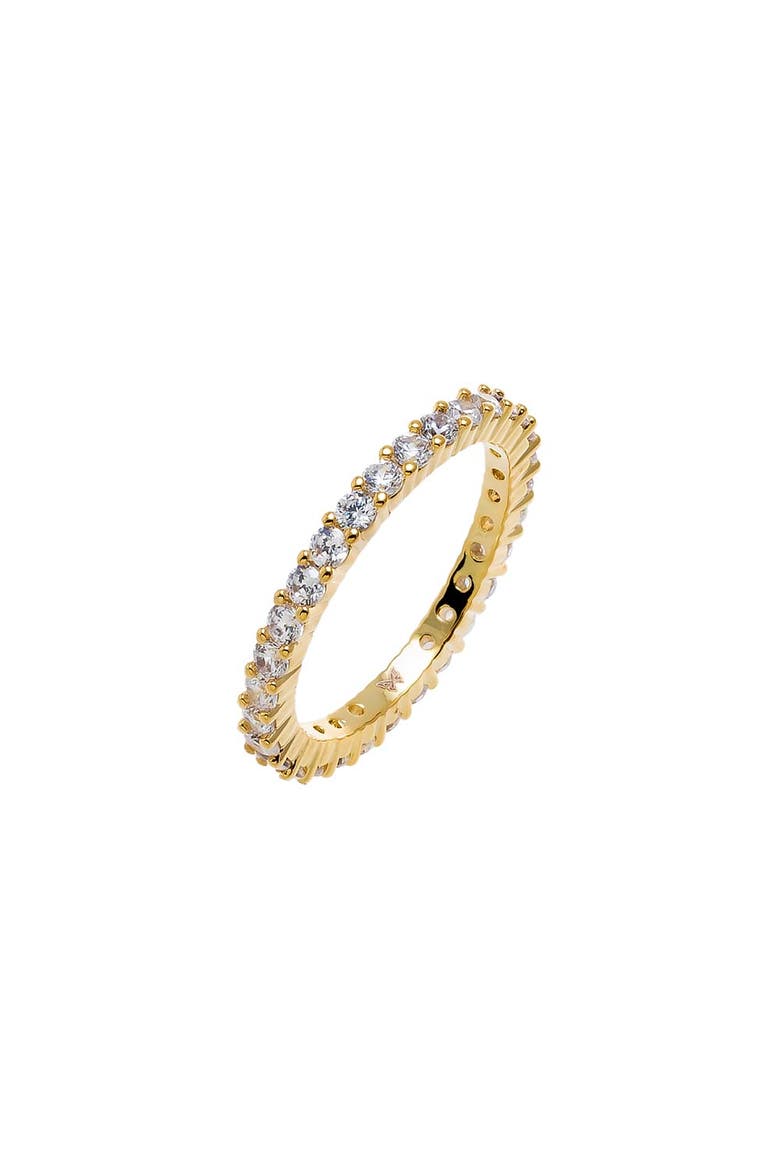 CZ Thin Eternity Band, Alternate, color, Gold